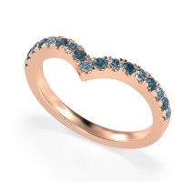 Chevron Half Eternity Lavana Band