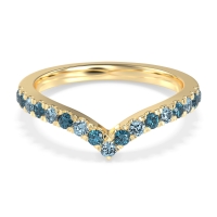 Chevron Half Eternity Lavana Band