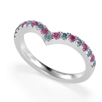 Chevron Half Eternity Lavana Band