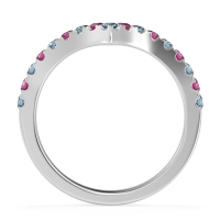 Chevron Half Eternity Lavana Band