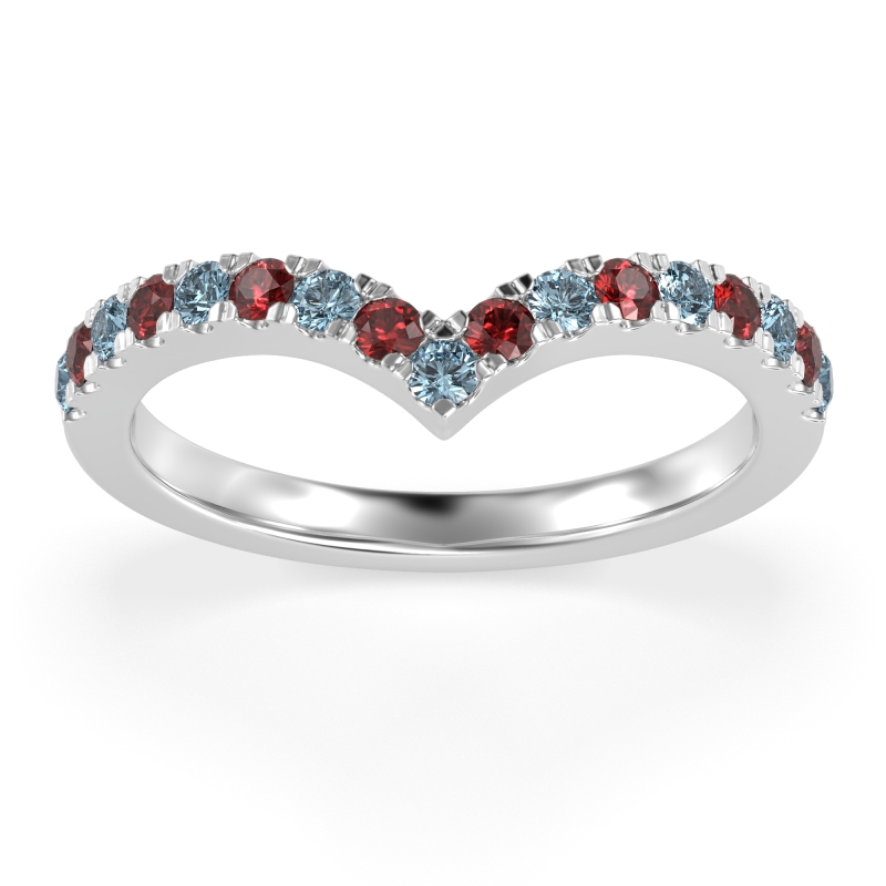 Chevron Half Eternity Lavana Band