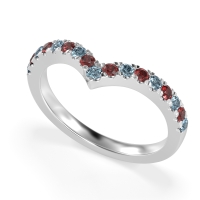 Chevron Half Eternity Lavana Band