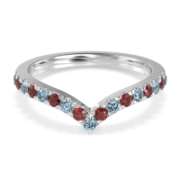 Chevron Half Eternity Lavana Band