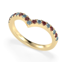 Chevron Half Eternity Lavana Band