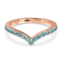 Chevron Half Eternity Lavana Band