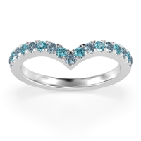 Chevron Half Eternity Lavana Band