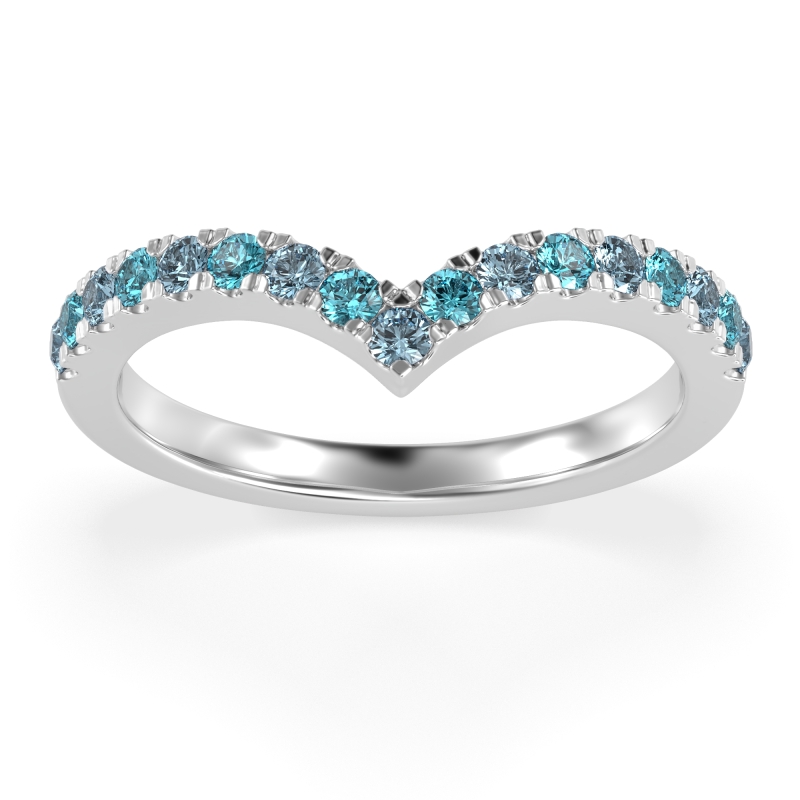 Chevron Half Eternity Lavana Band