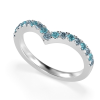 Chevron Half Eternity Lavana Band