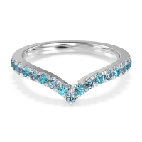 Chevron Half Eternity Lavana Band