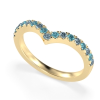 Chevron Half Eternity Lavana Band