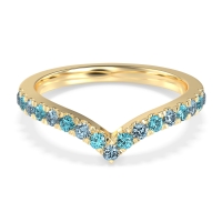 Chevron Half Eternity Lavana Band