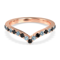 Chevron Half Eternity Lavana Band