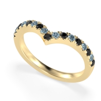 Chevron Half Eternity Lavana Band