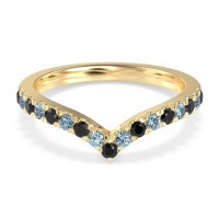 Chevron Half Eternity Lavana Band