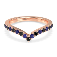 Chevron Half Eternity Lavana Band