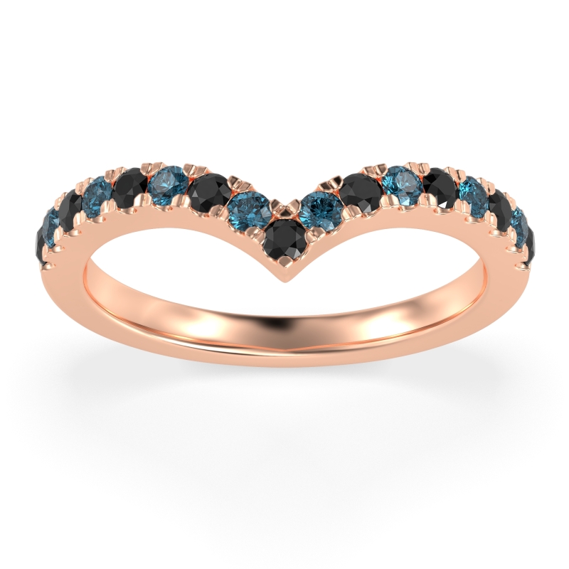 Chevron Half Eternity Lavana Band