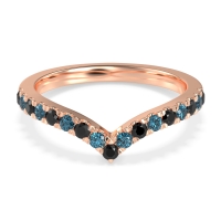 Chevron Half Eternity Lavana Band
