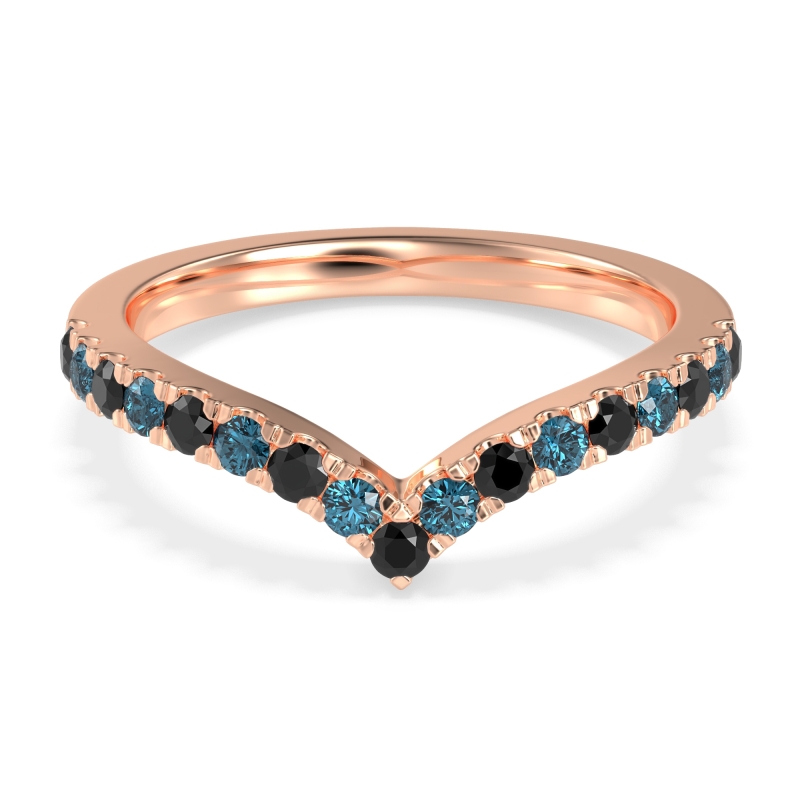 Chevron Half Eternity Lavana Band