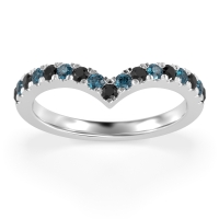 Chevron Half Eternity Lavana Band