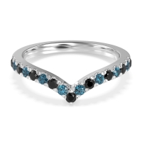 Chevron Half Eternity Lavana Band