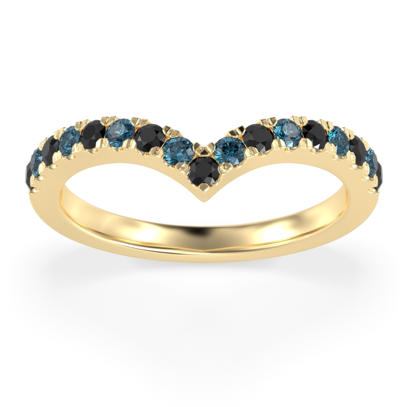 Chevron Half Eternity Lavana Band