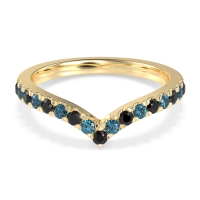 Chevron Half Eternity Lavana Band