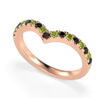 Chevron Half Eternity Lavana Band