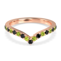 Chevron Half Eternity Lavana Band