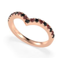 Chevron Half Eternity Lavana Band