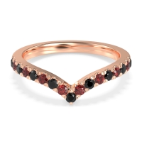 Chevron Half Eternity Lavana Band