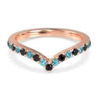 Chevron Half Eternity Lavana Band