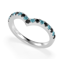 Chevron Half Eternity Lavana Band