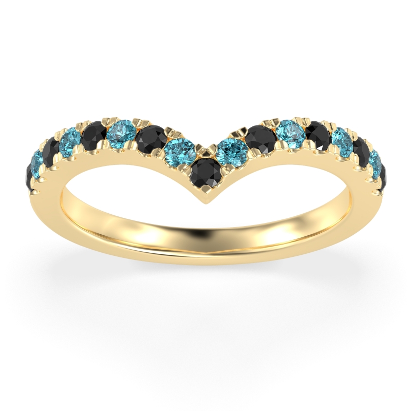 Chevron Half Eternity Lavana Band