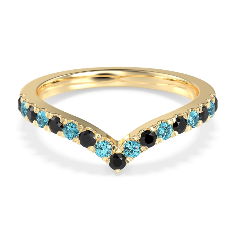 Chevron Half Eternity Lavana Band