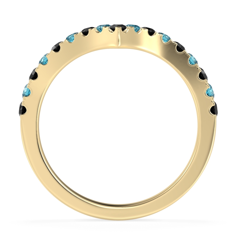 Chevron Half Eternity Lavana Band