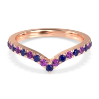 Chevron Half Eternity Lavana Band
