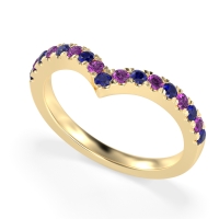 Chevron Half Eternity Lavana Band