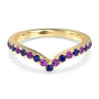 Chevron Half Eternity Lavana Band