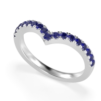 Chevron Half Eternity Lavana Band