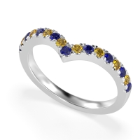 Chevron Half Eternity Lavana Band