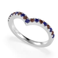 Chevron Half Eternity Lavana Band