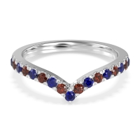 Chevron Half Eternity Lavana Band