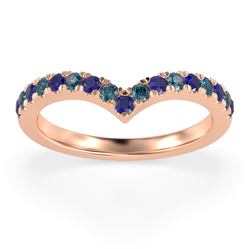 Chevron Half Eternity Lavana Band