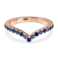 Chevron Half Eternity Lavana Band