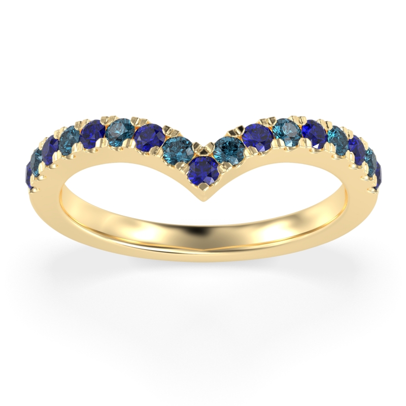 Chevron Half Eternity Lavana Band