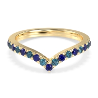Chevron Half Eternity Lavana Band