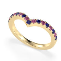 Chevron Half Eternity Lavana Band
