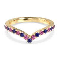 Chevron Half Eternity Lavana Band