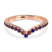 Chevron Half Eternity Lavana Band