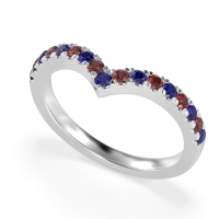 Chevron Half Eternity Lavana Band